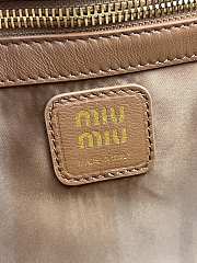 Miu Miu Brown Joie Nappa Leather Bag Size 40 x 22 x 10.5 cm - 3