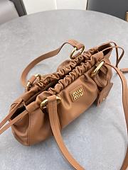 Miu Miu Brown Joie Nappa Leather Bag Size 40 x 22 x 10.5 cm - 6