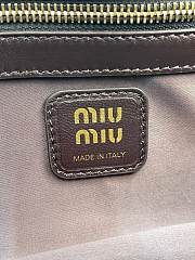 Miu Miu Dark Brown Joie Nappa Leather Bag Size 40 x 22 x 10.5 cm - 6