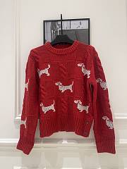 Thom Browne Women's Sweater Red/White - 3