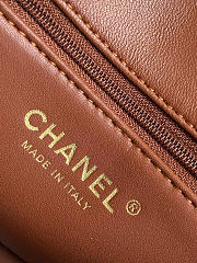 Chanel Brown Sheepskin Teddy Bag Mini Size 12 x 18 x 6 cm - 6