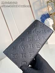 Louis Vuitton Emilie Wallet M62369 Black Size 19 x 10 x 2 cm - 6