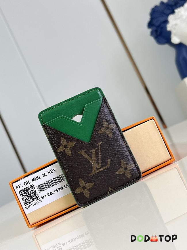 Louis Vuitton Magnetic Card Holder M12855 Green 9.5 x 0.5 x 6.5 cm - 1