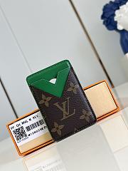 Louis Vuitton Magnetic Card Holder M12855 Green 9.5 x 0.5 x 6.5 cm - 1