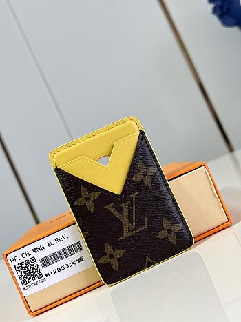 Louis Vuitton Magnetic Card Holder M12855 Yellow 9.5 x 0.5 x 6.5 cm