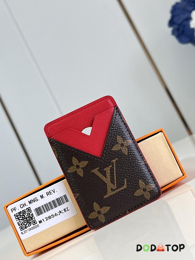 Louis Vuitton Magnetic Card Holder M12855 Red 9.5 x 0.5 x 6.5 cm - 1