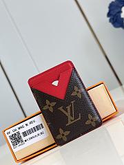 Louis Vuitton Magnetic Card Holder M12855 Red 9.5 x 0.5 x 6.5 cm - 1