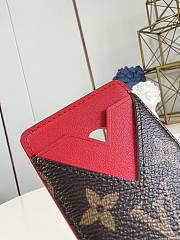 Louis Vuitton Magnetic Card Holder M12855 Red 9.5 x 0.5 x 6.5 cm - 4