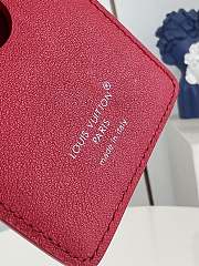 Louis Vuitton Magnetic Card Holder M12855 Red 9.5 x 0.5 x 6.5 cm - 3