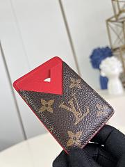 Louis Vuitton Magnetic Card Holder M12855 Red 9.5 x 0.5 x 6.5 cm - 2