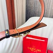 Vlogo Signature Reversible Calfskin Belt Black/Brown 3 cm - 2