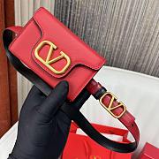 Valentino Waist Bag Red Belt 95-100 Size 12.5 x 8.5 cm - 2