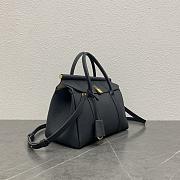 Loro Piana Loom Handbag Navy Blue Size 25 x 18 x 12 cm - 4