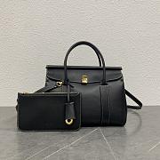 Loro Piana Loom Handbag Black Size 25 x 18 x 12 cm - 1