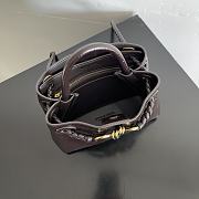 Bottega Veneta Andiamo Crocodile Brown Bag Size 22 x 9 x 15.5 cm - 6