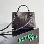 Bottega Veneta Andiamo Crocodile Brown Bag Size 22 x 9 x 15.5 cm - 3