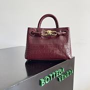 Bottega Veneta Andiamo Crocodile Red Bag Size 22 x 9 x 15.5 cm - 1