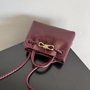 Bottega Veneta Andiamo Crocodile Red Bag Size 22 x 9 x 15.5 cm - 6