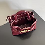 Bottega Veneta Andiamo Crocodile Red Bag Size 22 x 9 x 15.5 cm - 5