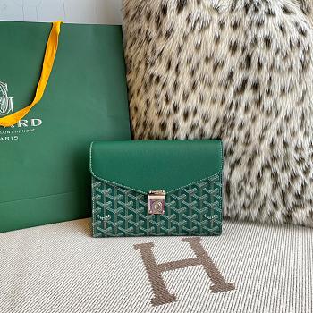 Goyard Chypre Crossbody Bag Green Size 21 x 4 x 16 cm