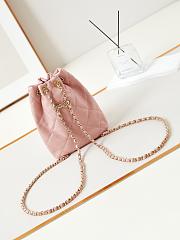 Chanel Leather Bucket Pink Bag Size 22 x 17 x 7.5 cm - 4