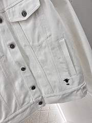 Dior Letter Denim Jacket White - 2