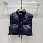 Prada Women Cropped Re-Nylon Down Jacket-Black - 3