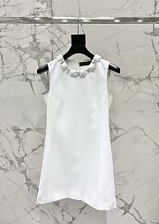 Versace Bead-Embellished Minidress White - 1