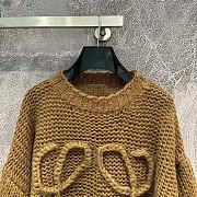 Loewe Anagram Sweater in Mohair Brown - 3