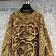 Loewe Anagram Sweater in Mohair Brown - 2