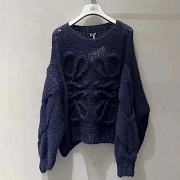 Loewe Anagram Sweater in Mohair-Dark Navy - 1