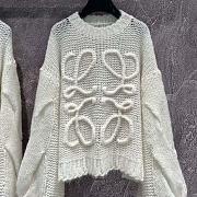 Loewe Anagram Sweater in Mohair-White - 1