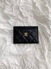 Chanel Classic CF Flat Card Holder Black Size 11 × 1 × 8 cm - 1