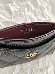 Chanel Classic CF Flat Card Holder Black Size 11 × 1 × 8 cm - 6