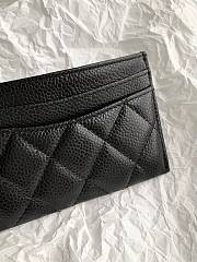 Chanel Classic CF Flat Card Holder Black Size 11 × 1 × 8 cm - 5