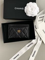 Chanel Classic CF Flat Card Holder Black Size 11 × 1 × 8 cm - 4