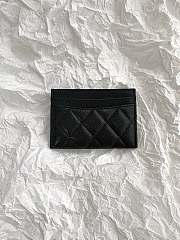 Chanel Classic CF Flat Card Holder Black and Silver Size 11 × 1 × 8 cm - 2