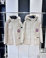 Canada Goose Long  Down Jacket White - 1