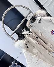 Canada Goose Long  Down Jacket White - 6