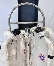 Canada Goose Long  Down Jacket White - 4