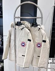 Canada Goose Long  Down Jacket White - 2