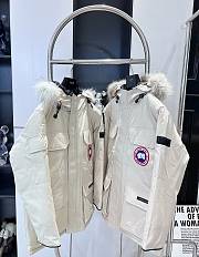 Canada Goose Long  Down Jacket White - 3