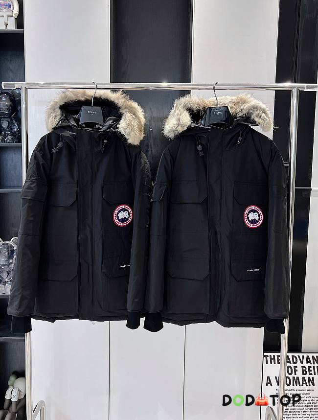 Canada Goose Long Down Jacket Black - 1