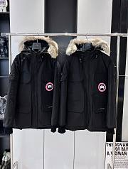 Canada Goose Long Down Jacket Black - 1