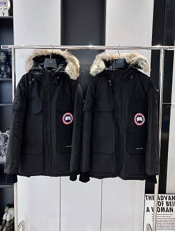 Canada Goose Long Down Jacket Black