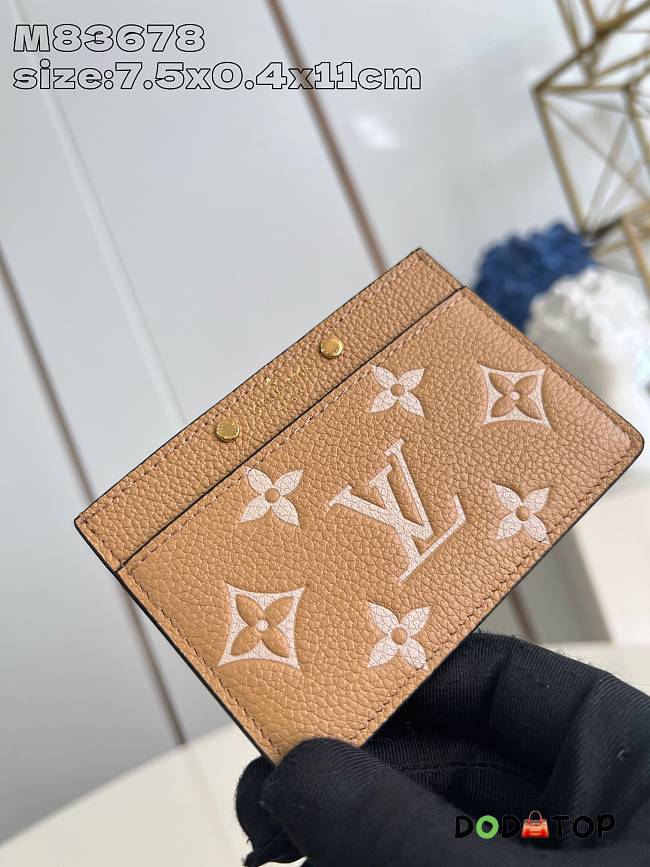 Louis Vuitton Card Holder M83678 Size 7.5 x 0.5 x 11 cm - 1