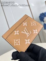 Louis Vuitton Card Holder M83678 Size 7.5 x 0.5 x 11 cm - 2