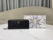 Dior Quilted Miss Dior Freesia Lambskin Zipper Bag Black Size 20 x 10 cm - 1