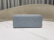 Dior Quilted Miss Dior Freesia Lambskin Zipper Bag Blue Size 20 x 10 cm - 6