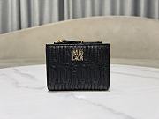 Dior Quilted Miss Dior Freesia Wallet in Lambskin Black Size 11.5 x 9 x 2 cm - 4